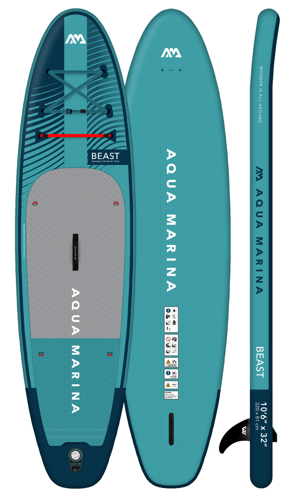 Aqua Marina Beast Inflatable SUP Paddle Board 10'6